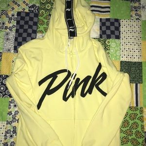 pink zip up